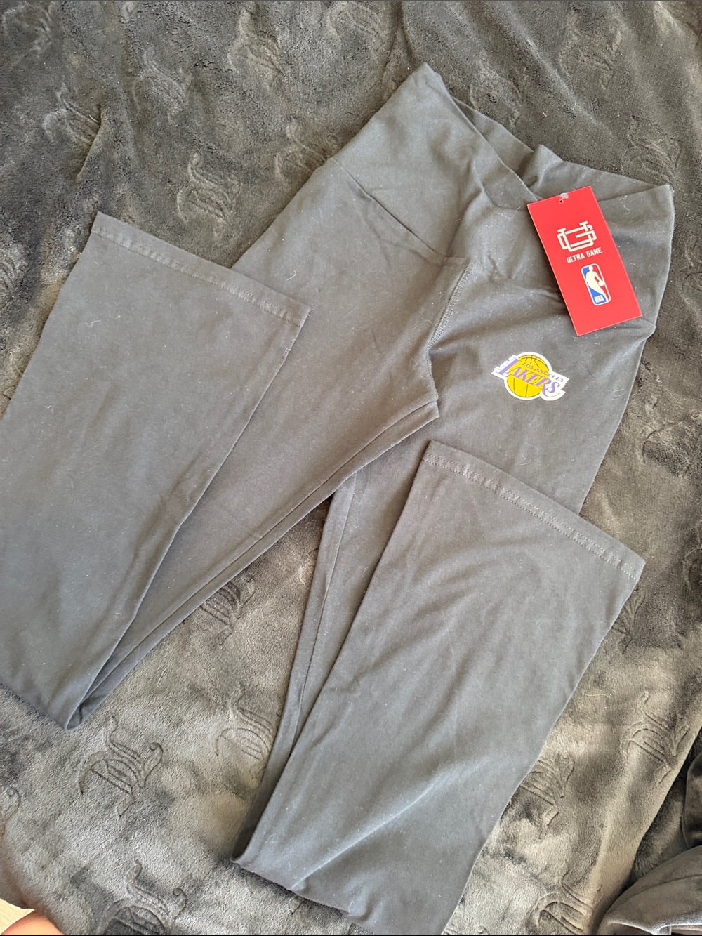 NBA Los Angeles Lakers Gray Kids Logo Leggings